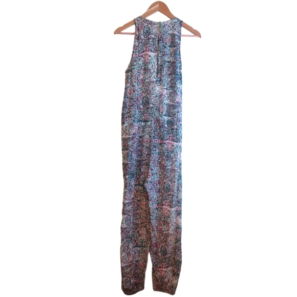 L’AGENCE 100% Silk Colorful Abstract Artsy Jumpsuit - Picture 2 of 16